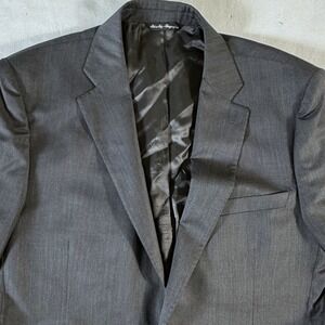 Ermenegildo Zegna Slim Fit‎ Wool Silk Blend Suit Jacket Blazer Mens 44 Italian